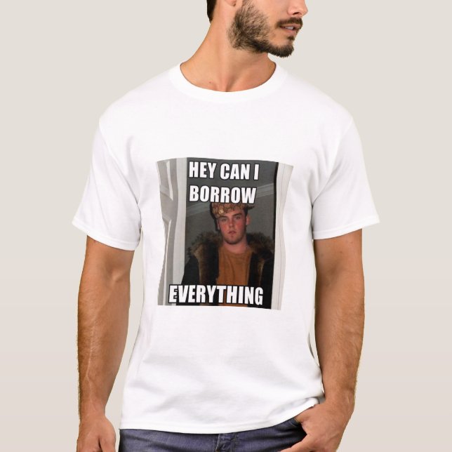 Manar Scumbag Steve Meme T-tröja Tee Shirt (Framsida)
