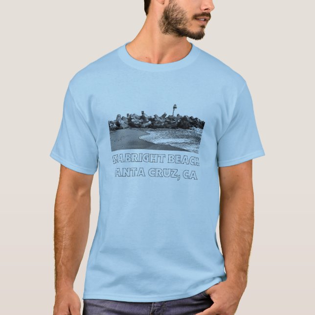 Manar Seabright strand, Santa Cruz T-tröja T Shirt (Framsida)