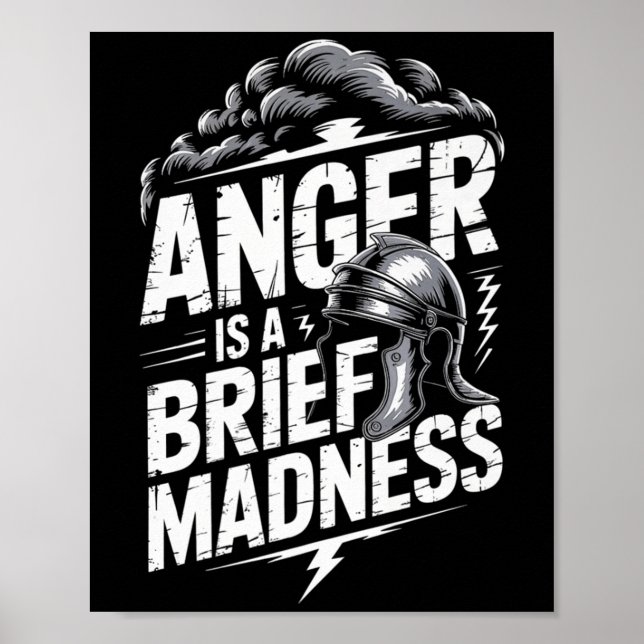 Manar Seneca Stoic Philosoper Quote Motivational S Poster (Framsidan)