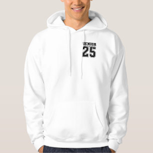 Manar Senior Class of 2025 White and Black Hoodie