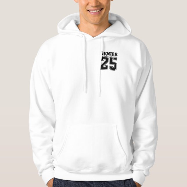 Manar Senior Class of 2025 White and Black Hoodie (Framsida)