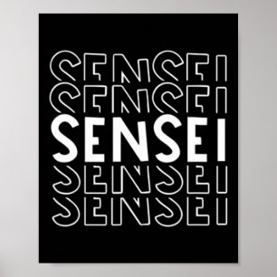Manar Sensei Martial Arts Karate Judo Training Coa Poster