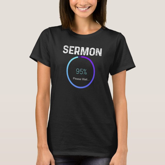 Manar Sermon Loading Pastor Christian Parish Clerg T Shirt (Framsida)