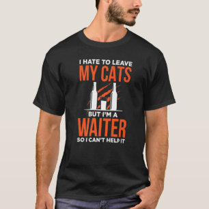 Manar Servitör Waitress Server fungerar i gastrono T Shirt