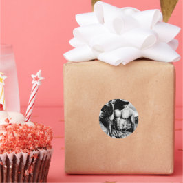 Manar Sexy Masculine Western Cowboy Hunk Coola Runt Klistermärke