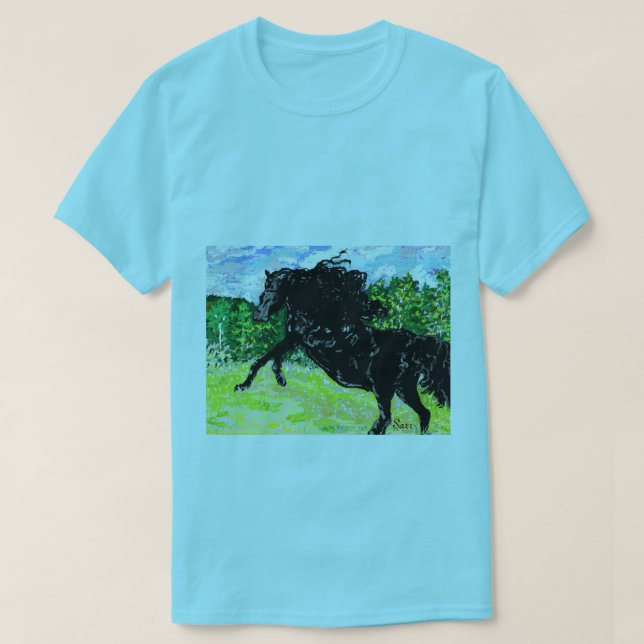 Manar-Shirt Black Stallion Thunder T-shirt (Design framsida)