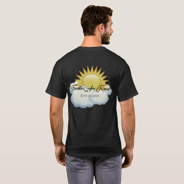 Manar-Shirt Families är för evigt Tee Shirt (Hel baksida)