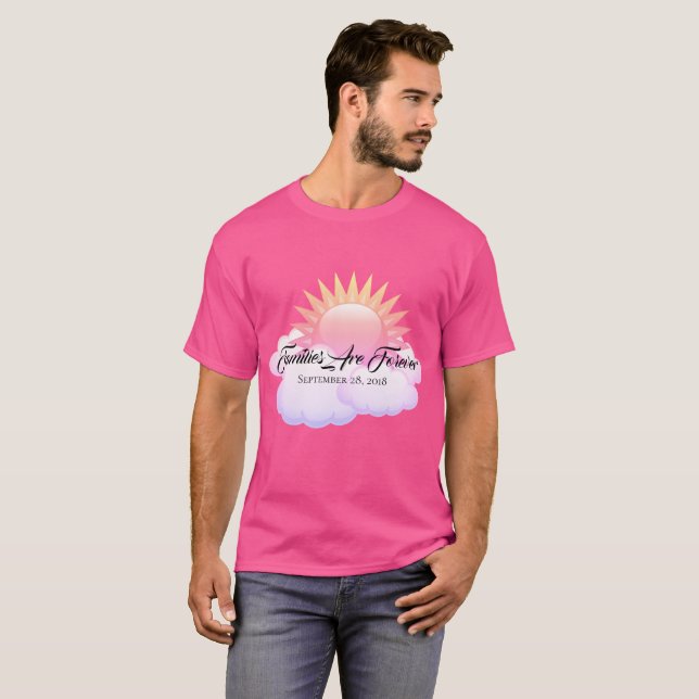 Manar-Shirt Families är för evigt Tee Shirt (Hel framsida)