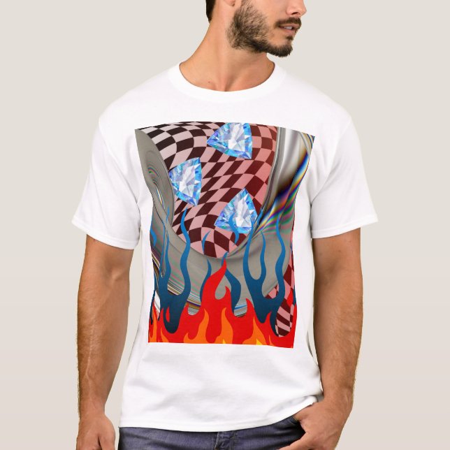 Manar Shirt - Fire & Ice T Shirt (Framsida)