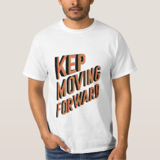 Manar-Shirt med fet "Behålla Flytta Forward" Moti T Shirt