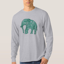 Manar-shirt med mönstrad elefant t shirt