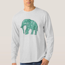 Manar-shirt med mönstrad elefant t shirt