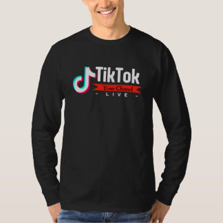 Manar-Shirt Motif skärm Printing Tiktok- Black T Shirt