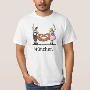 Manar-Shirt München Couple Pretzel T Shirt