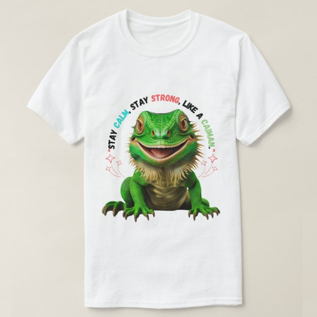 Manar-Shirt: Stanna Lugn, håll dig stark som ett a T Shirt (Design framsida)