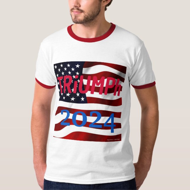Manar-Shirt - TRUMP "TRiUMPh 2024" T Shirt (Framsida)