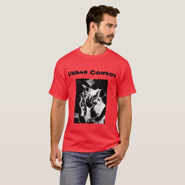 Manar-shirt Urban Cowboy Original Art T Shirt (Hel framsida)