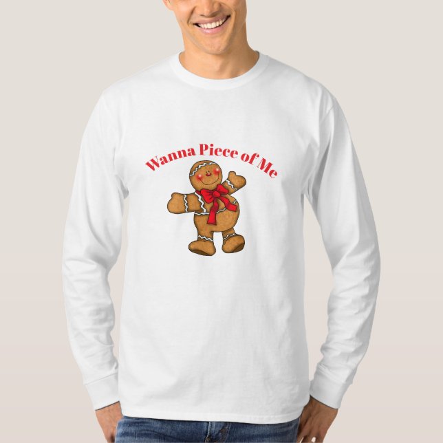 Manar Shirt Wanna Biet of Me Pepparkaksgubbe T (Framsida)