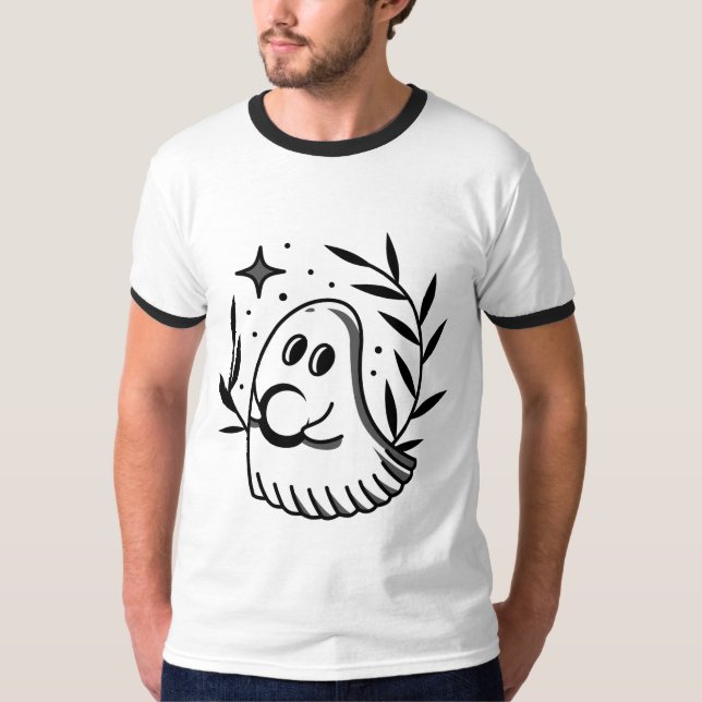 Manar-Shirt with Black och Grått Fullt Logotyp T Shirt (Framsida)