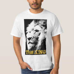 Manar Shirts Modern Lejon Ansikte-djur T Shirt