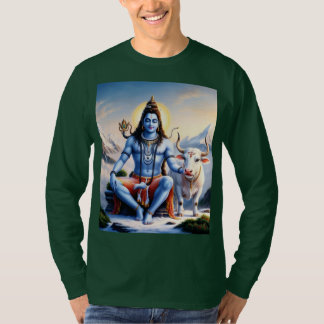 Manar Shiv T-Shirt - Andlig Hindu Design