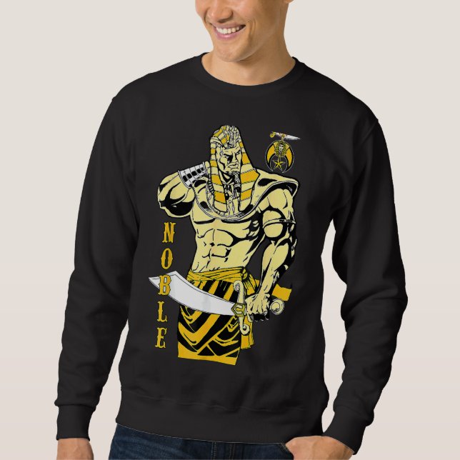 Manar Shriner Noble Pharaoh Mason Ph Shriner Aeaon Lång Ärmad Tröja (Framsida)