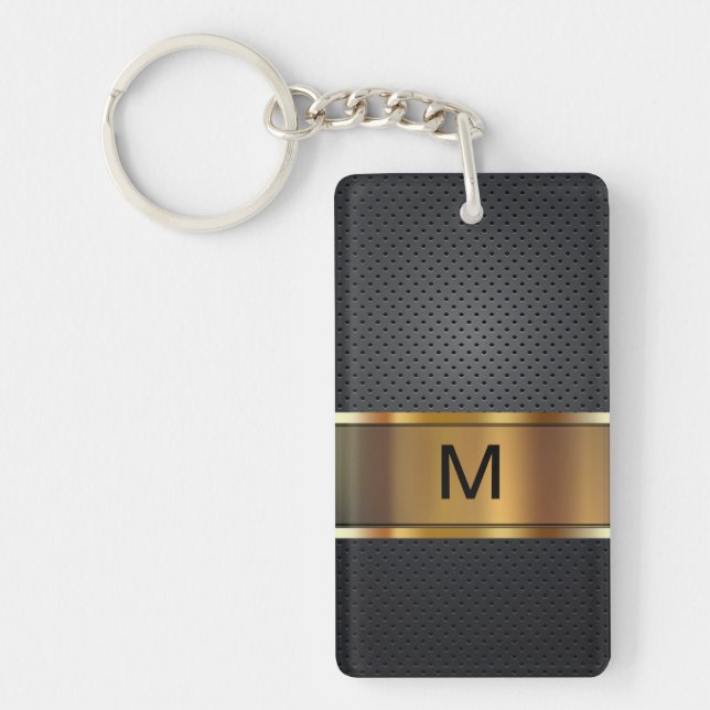 Manar sida Keychain för Monogram två (Framsidan)