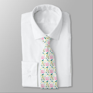 Manar silketie, blommor, pastell slips