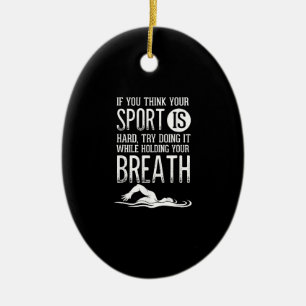 Manar Simma Swimmer Swimming Sport Practice Julgransprydnad Keramik