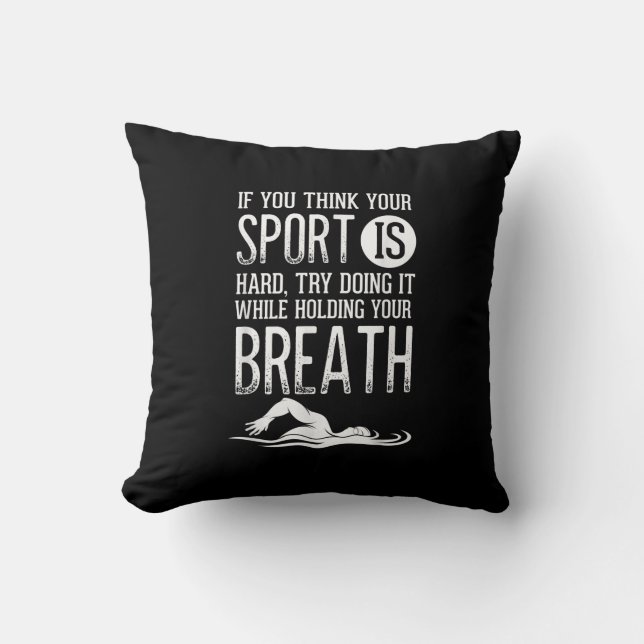 Manar Simma Swimmer Swimming Sport Practice Kudde (Framsida)