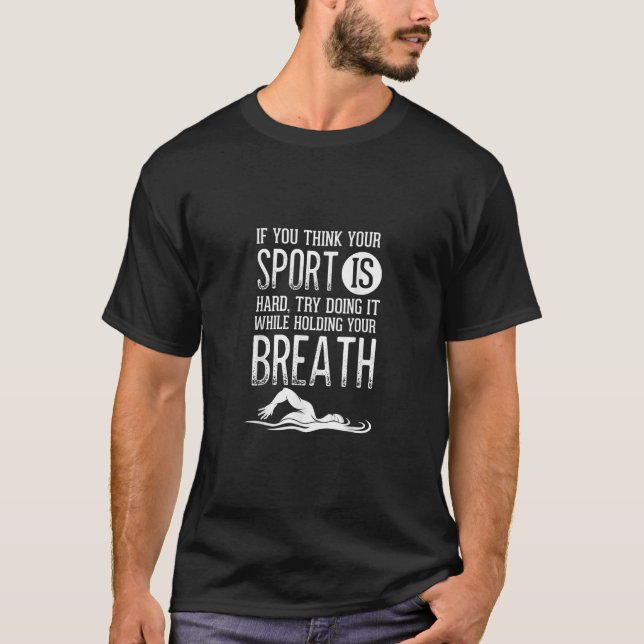 Manar Simma Swimmer Swimming Sport Practice T Shirt (Framsida)