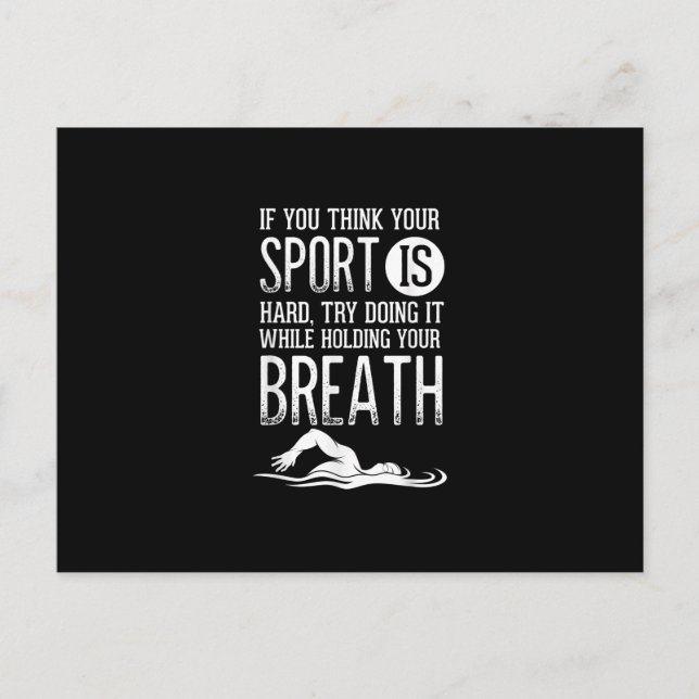 Manar Simma Swimmer Swimming Sport Practice Vykort (Framsida)