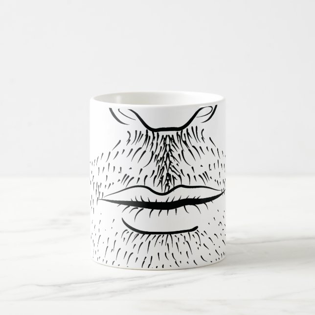 Manar skäggansikte kaffemugg (Center)
