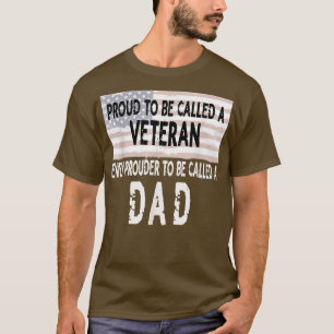 Manar skall vara veteran och Pappa Fars dag Gi T Shirt