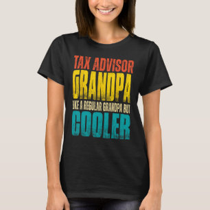 Manar skatterådgivare Grandpa som en vanlig morfar T Shirt