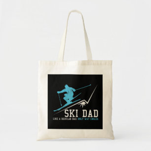 Manar Ski Pappa Funny Winter Sports Skiing Far Gif Tygkasse