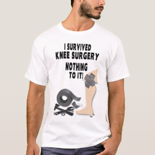 MANAR SKJORTA FÖR KNÄKIRURGI - I SURVIVED-NUTS & T-SHIRT