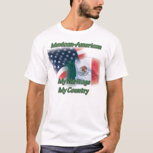 Manar skjorta för land t för Mexikan-Amerianarv Tee Shirt