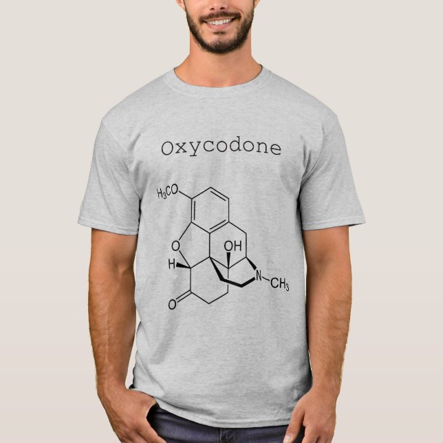 Manar skjorta för Oxycodone molekyl T Shirt (Framsida)