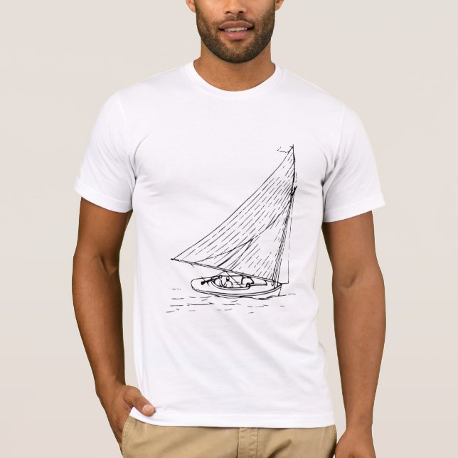 Manar skjorta för segling T T-shirt (Framsida)