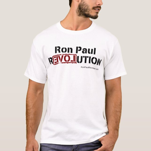 Manar skjorta för stamgästRon Paul revolution Tee (Framsida)