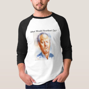Manar skjorta med det underbara Andrew Breitbart Tee Shirt