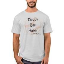 Manar skjorta "pappabollHater " för baseball T,