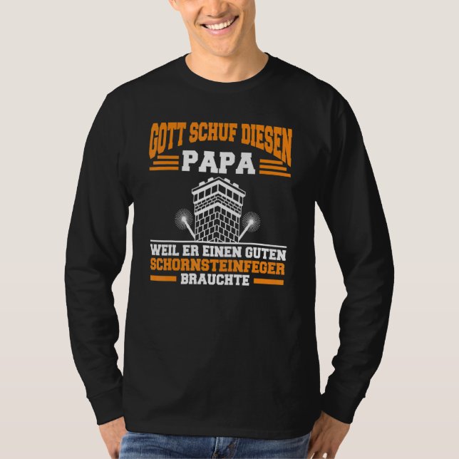 Manar Skorsten Sweep Lucky Charm Profession Pappa  T Shirt (Framsida)