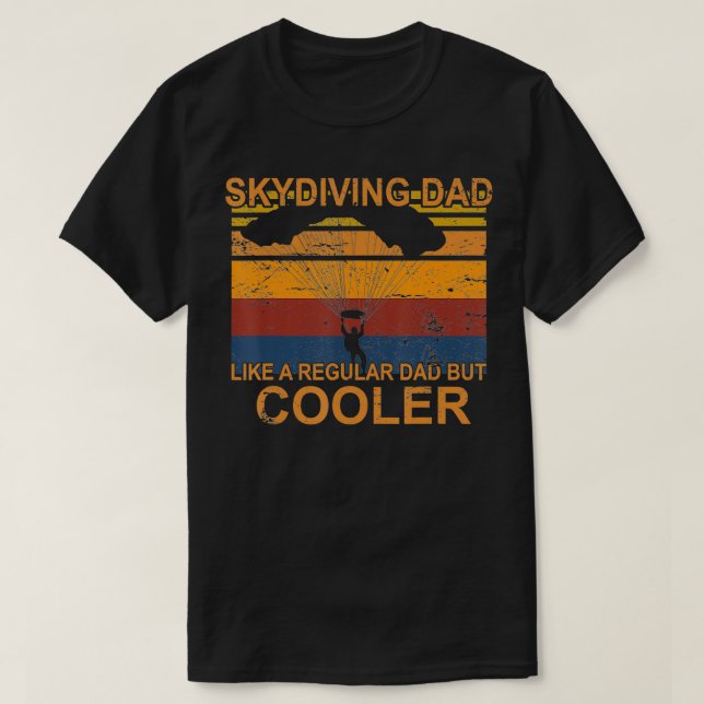 Manar Skydiving far tandem fallskärm hoppskydiv T Shirt (Design framsida)