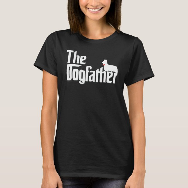 Manar Skye Terrier Skye Terrier pappa T Shirt (Framsida)