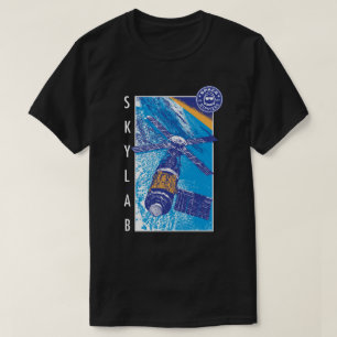 Manar Skylab för utrymmeHipsters T-tröja (svarte T Shirt