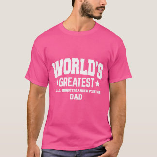 Manar Small Munsterlander Pointer Hund Pappa Pet t Shirt