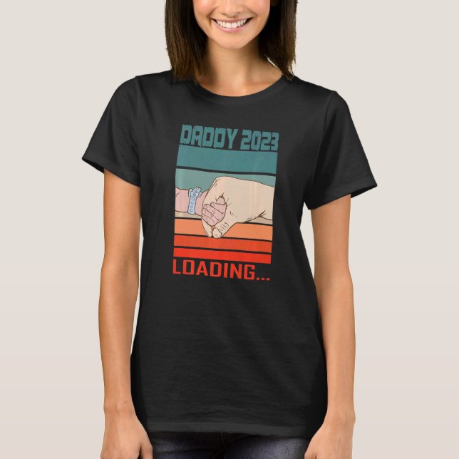 Manar snart för att bli pappa 2023, lastande expec t shirt (Framsida)