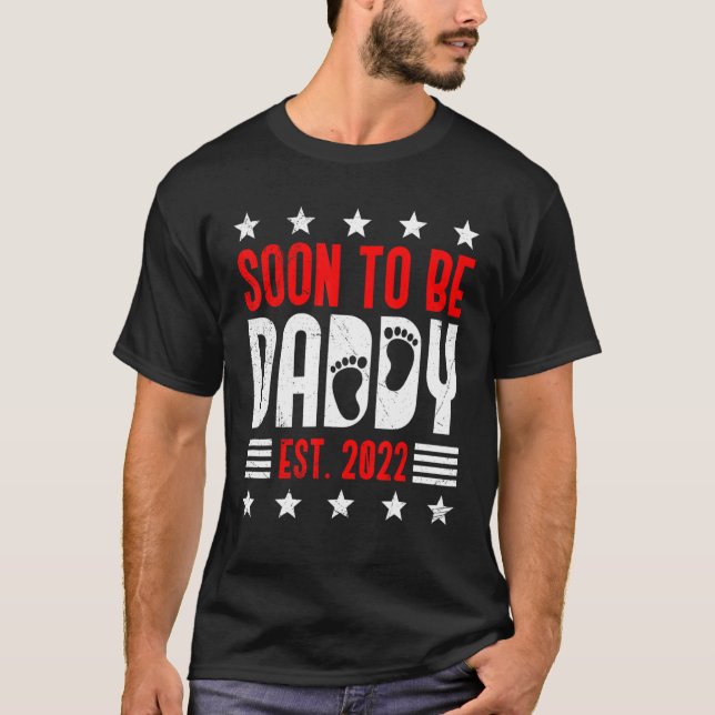 Manar snart för att bli pappa väntar Pappa 2022 T Shirt (Framsida)